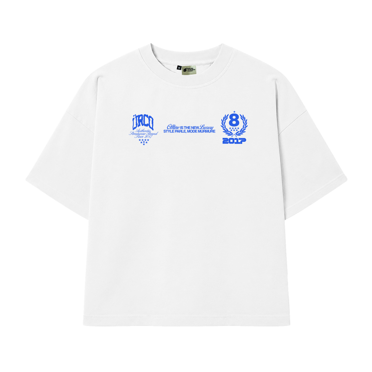 8YEARS WHITE BOXY TEE