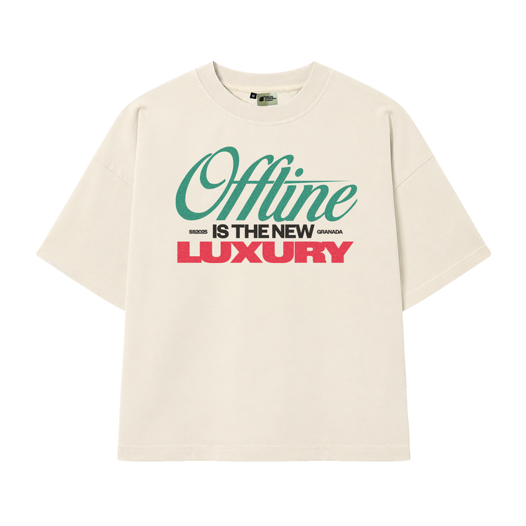 CREAM OFFLINE BOXY TEE