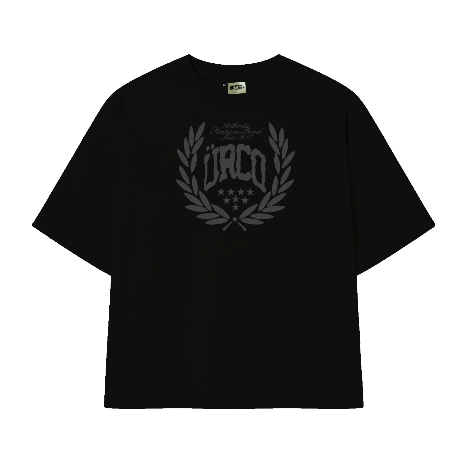 BLACK CROWN BOXY TEE