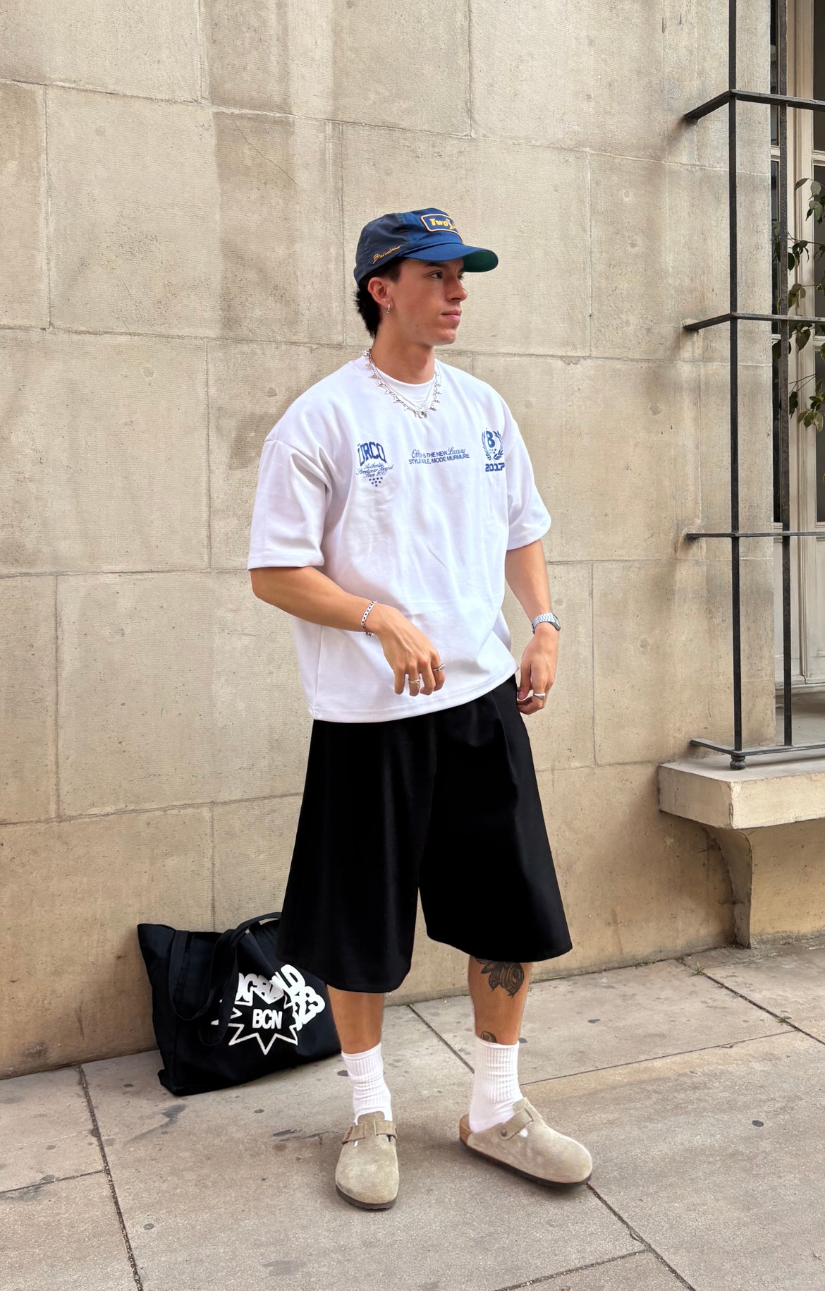 8YEARS WHITE BOXY TEE
