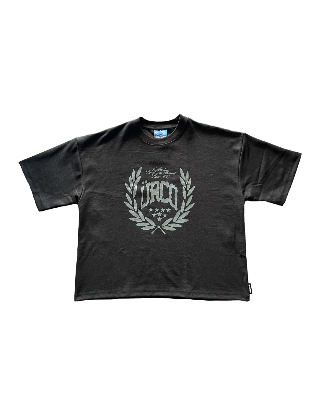 BLACK CROWN BOXY TEE