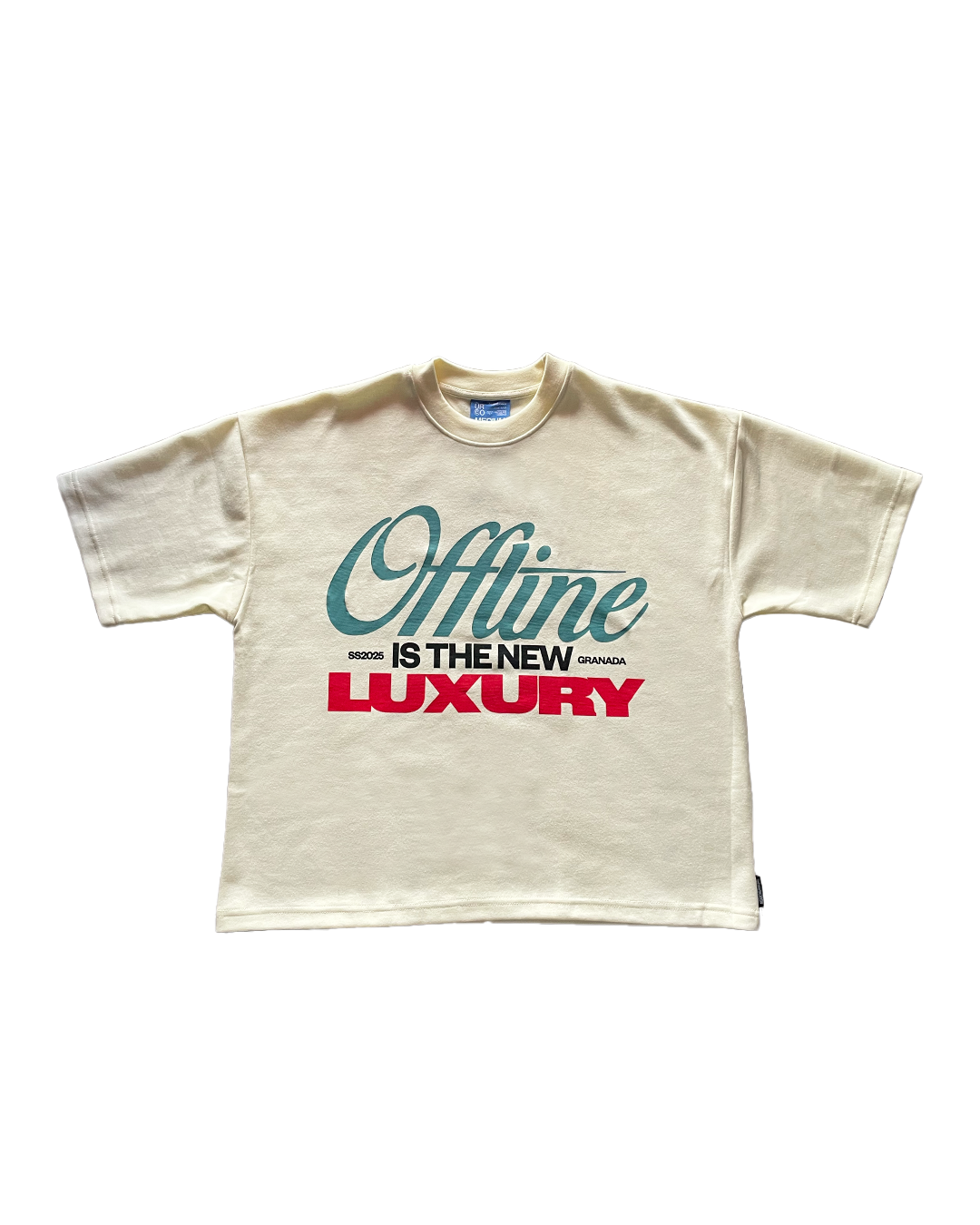 CREAM OFFLINE BOXY TEE