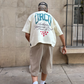 CREAM OFFLINE BOXY TEE