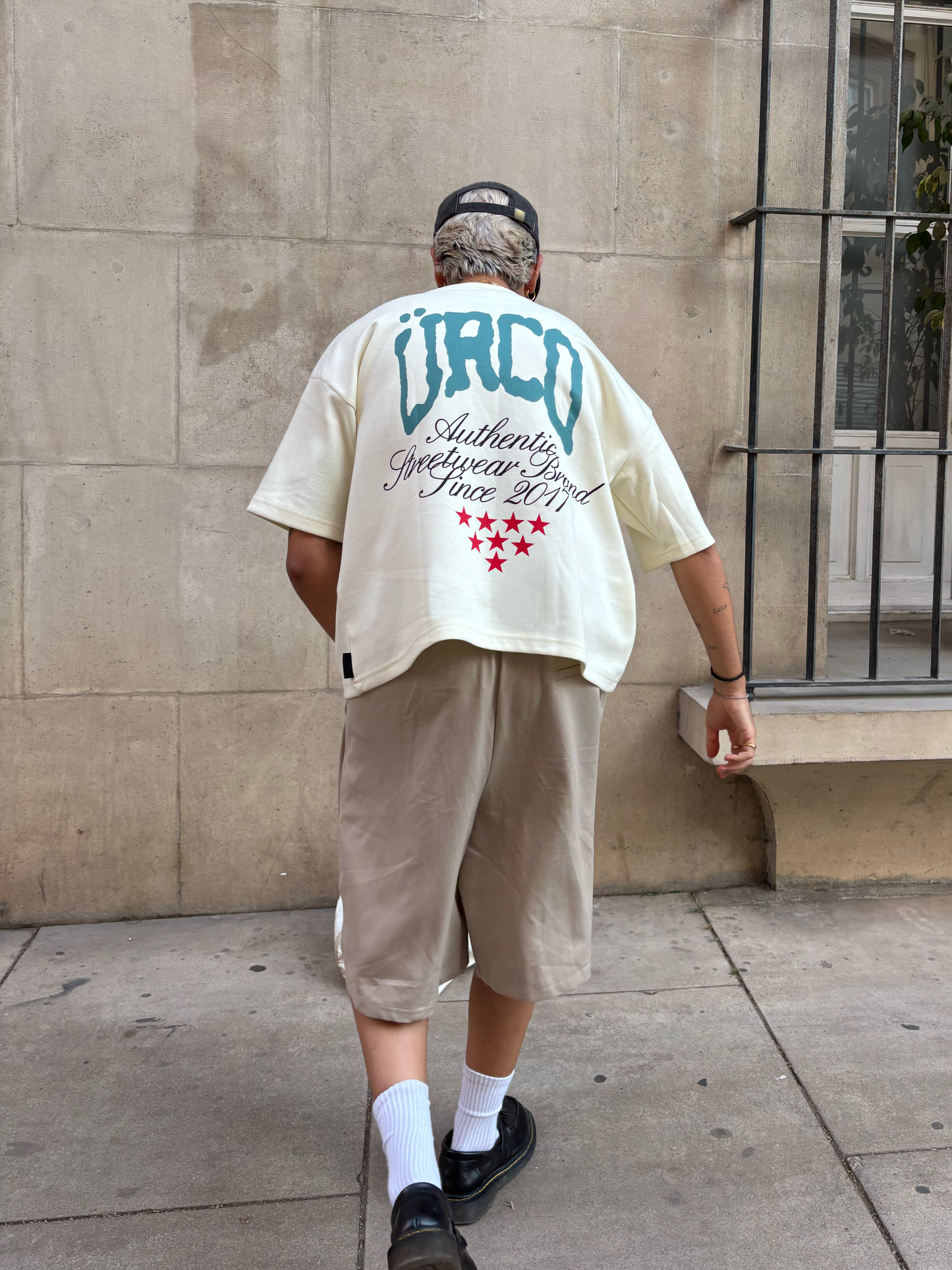 CREAM OFFLINE BOXY TEE
