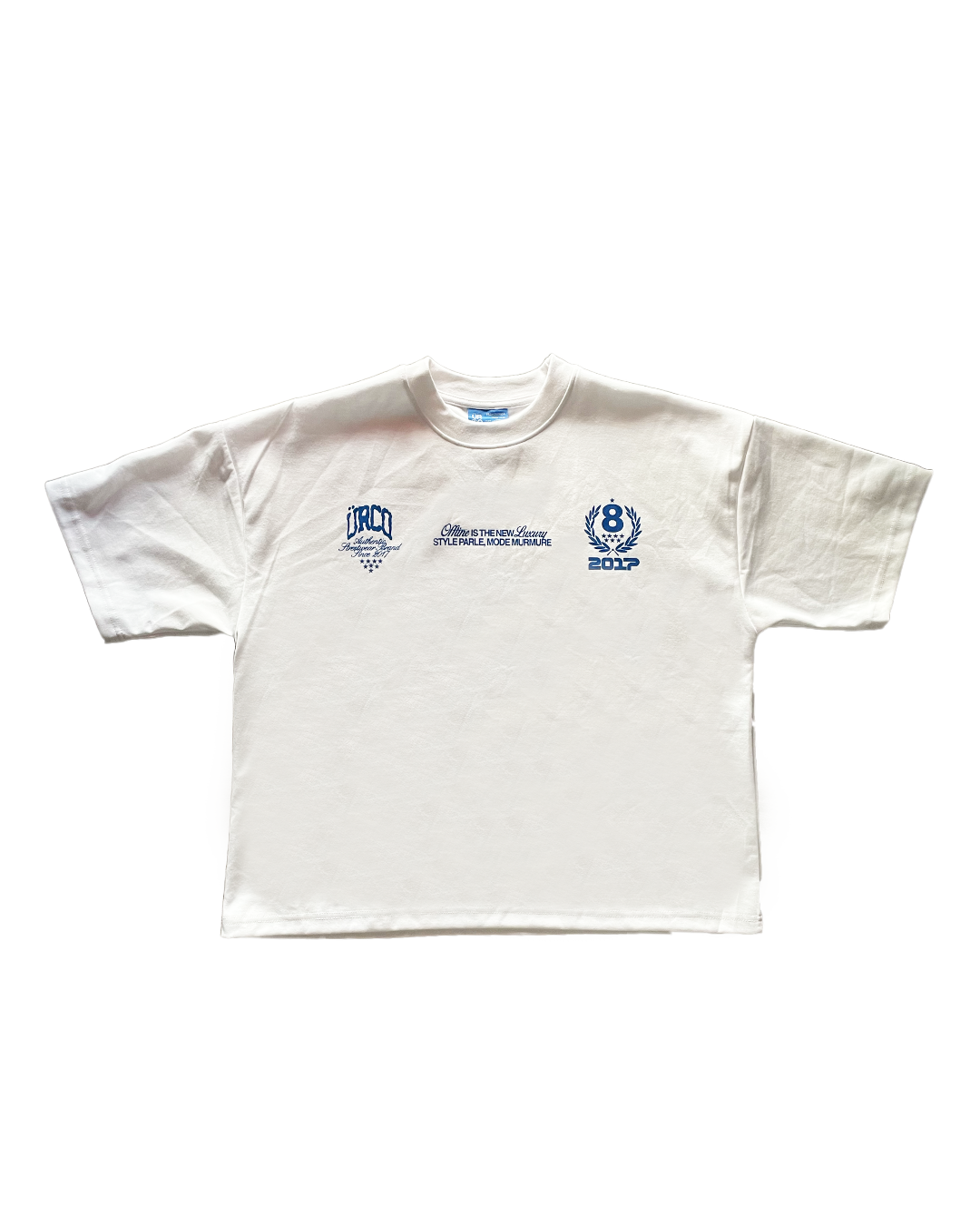8YEARS WHITE BOXY TEE